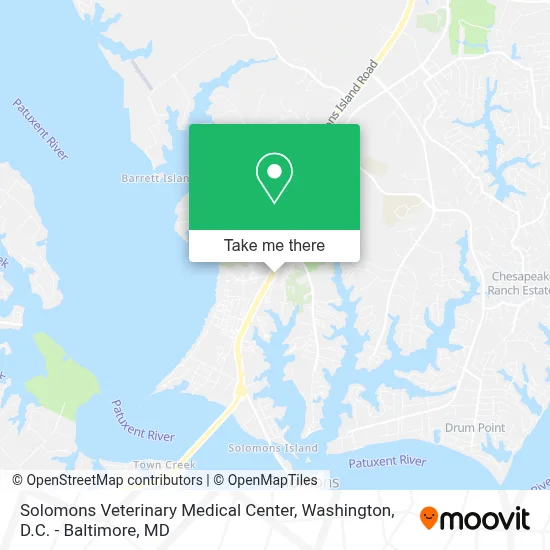 Solomons Veterinary Medical Center map