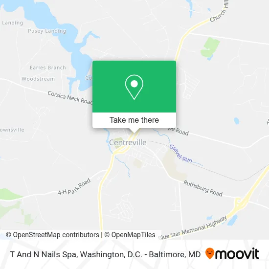 T And N Nails Spa map