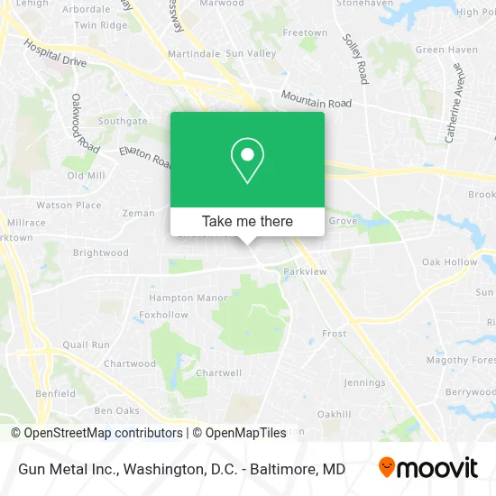 Gun Metal Inc. map