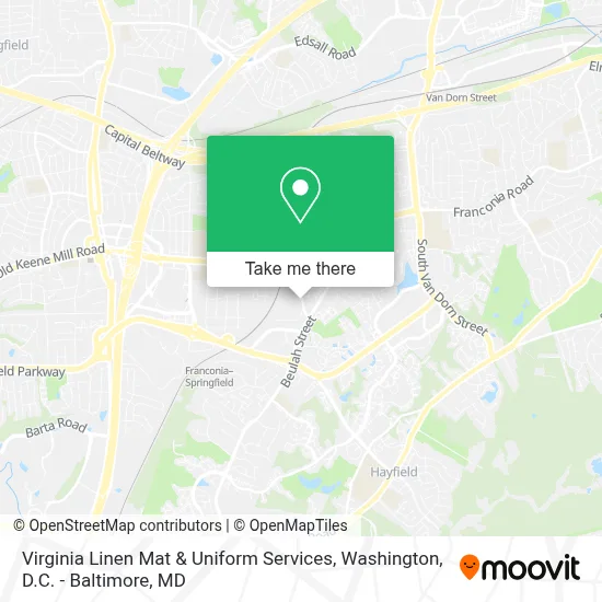Virginia Linen Mat & Uniform Services map