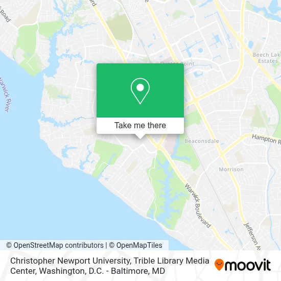 Christopher Newport University, Trible Library Media Center map