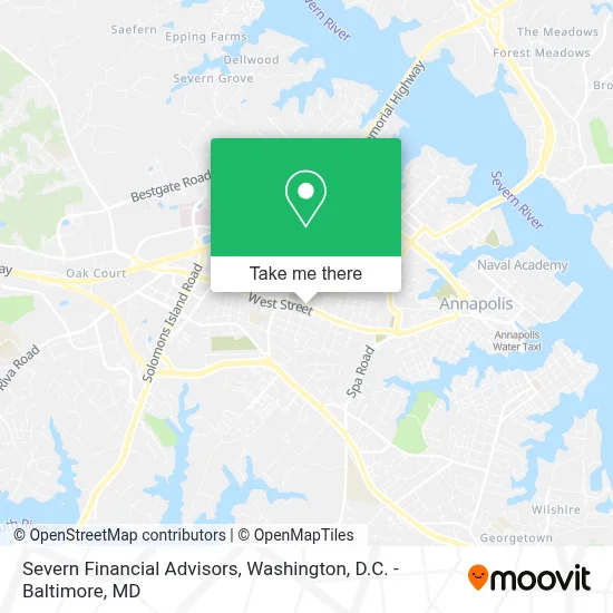 Severn Financial Advisors map