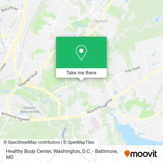 Healthy Body Center map