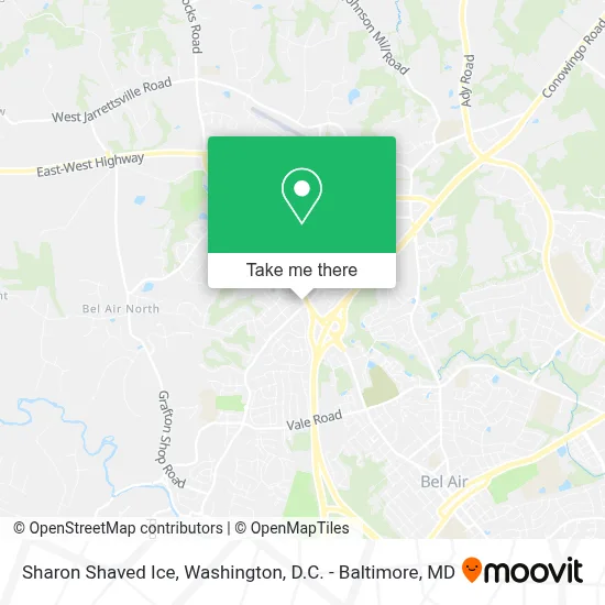 Sharon Shaved Ice map