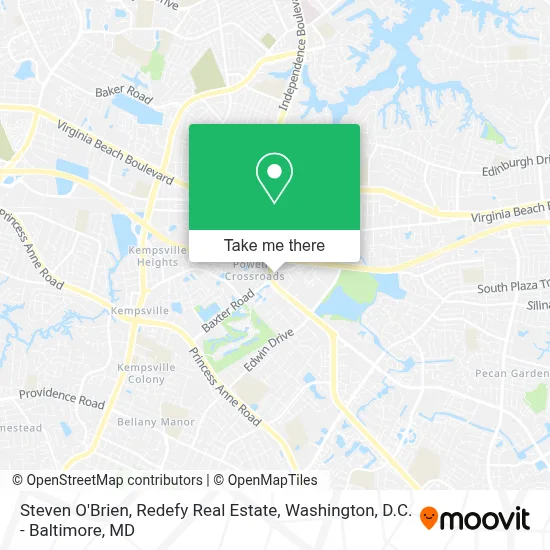 Steven O'Brien, Redefy Real Estate map