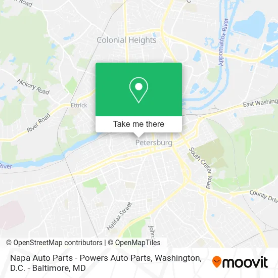Napa Auto Parts - Powers Auto Parts map