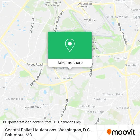 Coastal Pallet Liquidations map