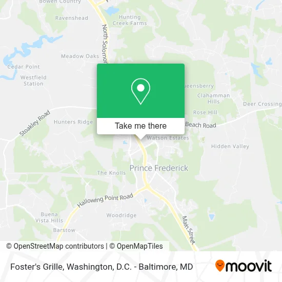 Foster's Grille map