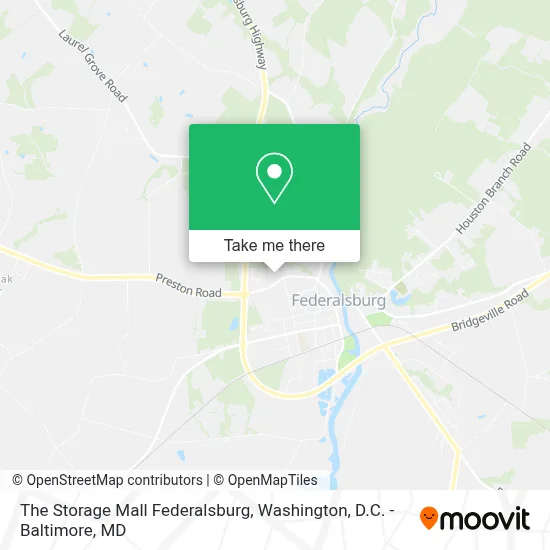 The Storage Mall Federalsburg map