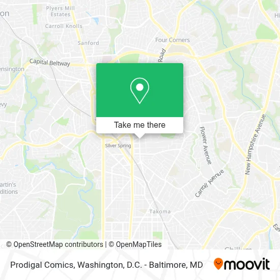 Prodigal Comics map