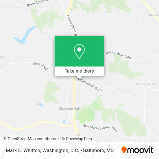 Mark E. Whitten map