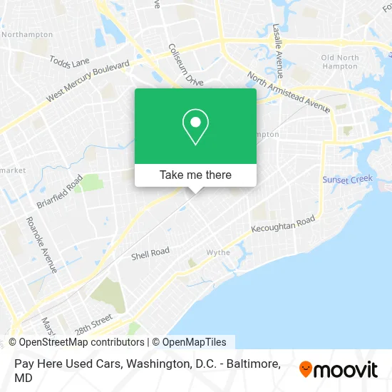 Pay Here Used Cars map