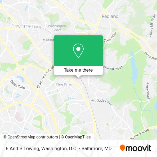 E And S Towing map
