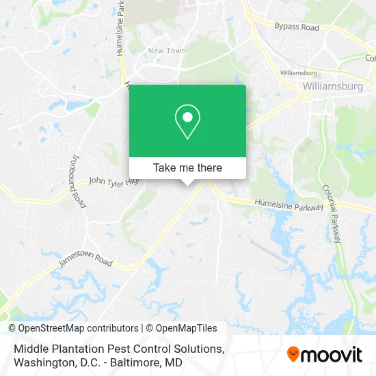 Middle Plantation Pest Control Solutions map