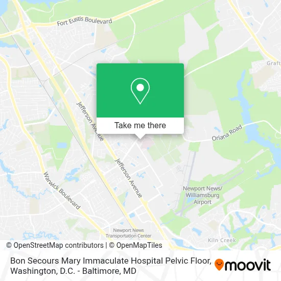 Bon Secours Mary Immaculate Hospital Pelvic Floor map