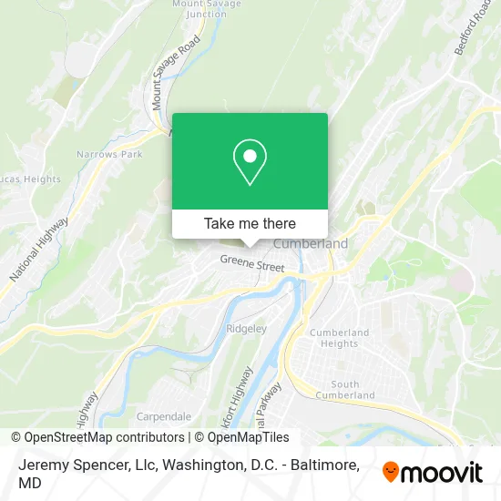 Jeremy Spencer, Llc map