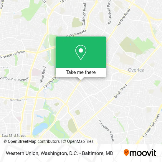 Western Union map