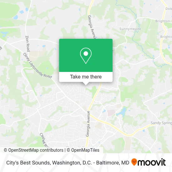 City's Best Sounds map