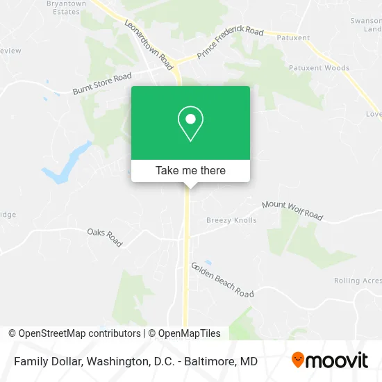 Family Dollar map