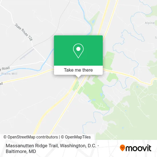 Massanutten Ridge Trail map