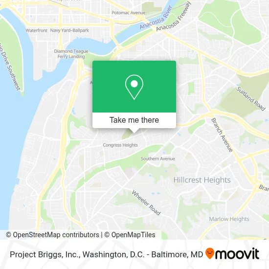 Project Briggs, Inc. map
