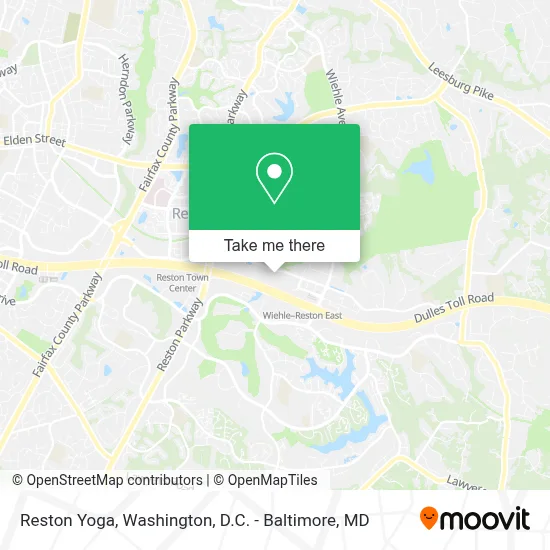 Reston Yoga map