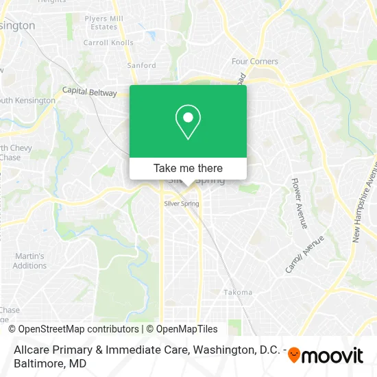 Allcare Primary & Immediate Care map