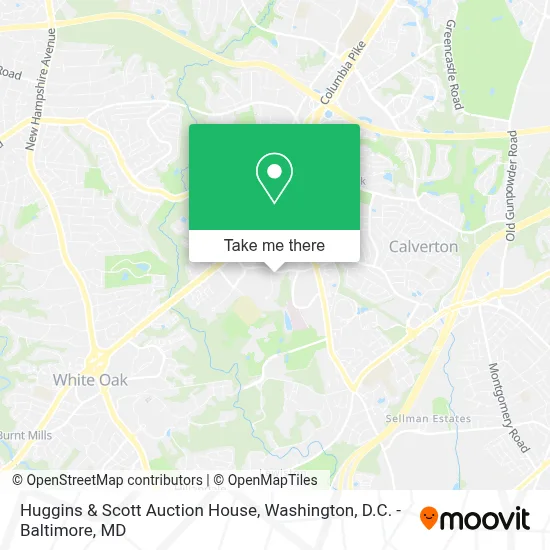 Huggins & Scott Auction House map