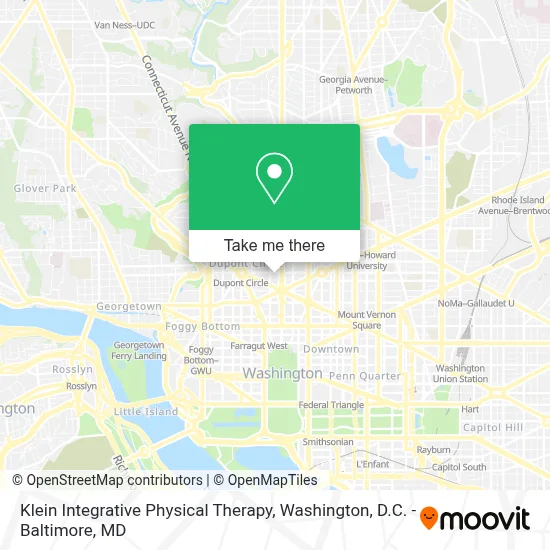Klein Integrative Physical Therapy map