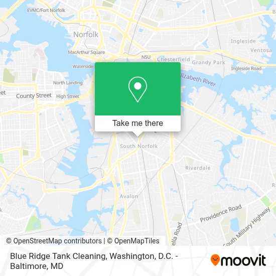 Blue Ridge Tank Cleaning map