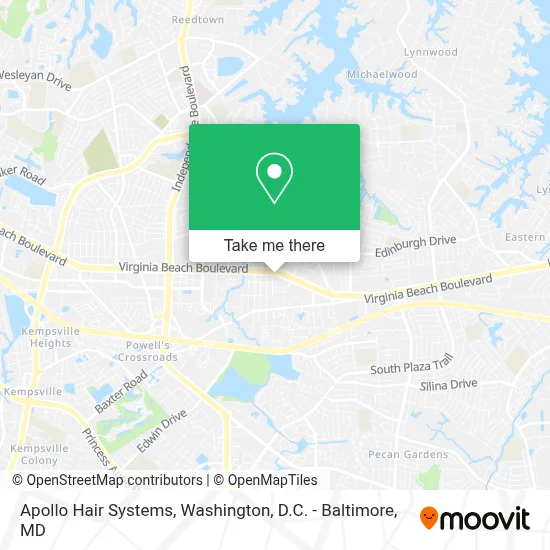 Apollo Hair Systems map
