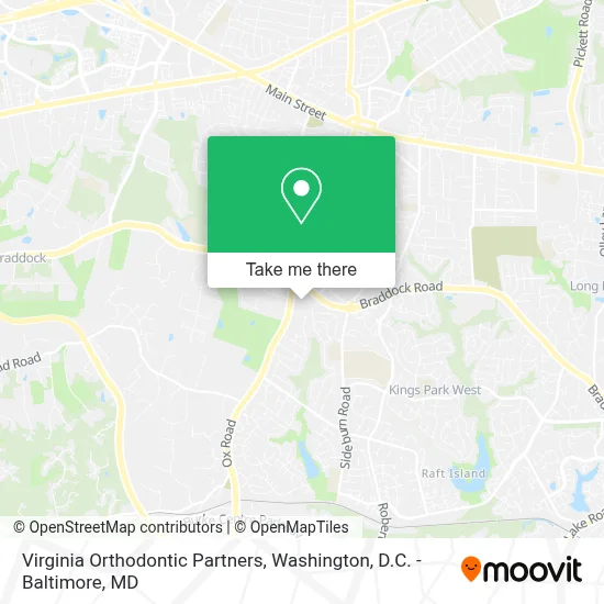 Virginia Orthodontic Partners map
