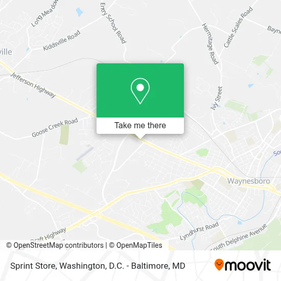 Sprint Store map