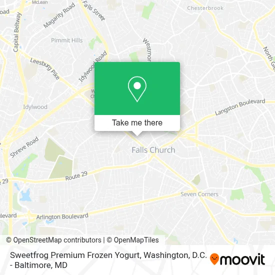Sweetfrog Premium Frozen Yogurt map