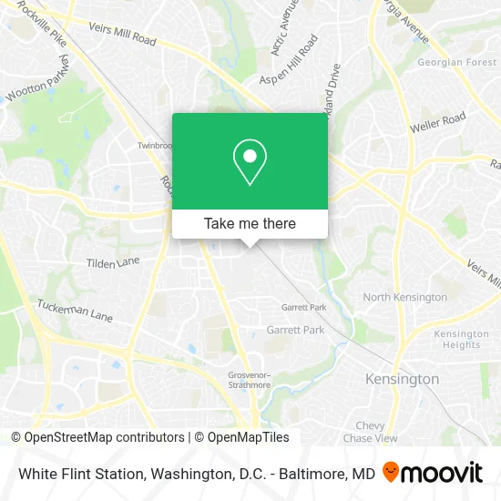 White Flint Station map