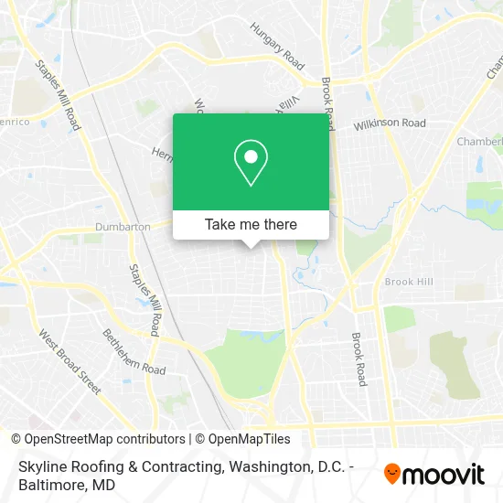 Skyline Roofing & Contracting map