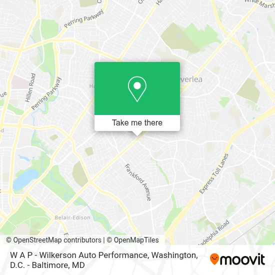 W A P - Wilkerson Auto Performance map