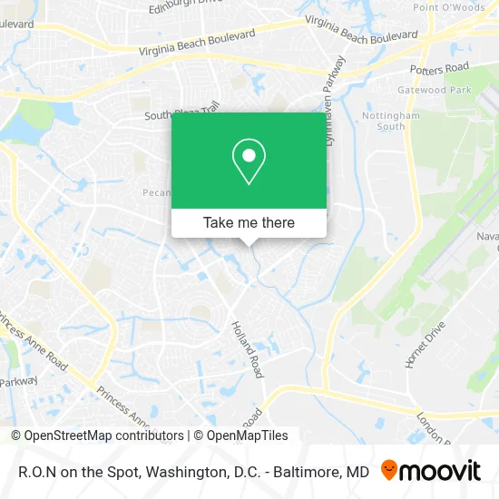 R.O.N on the Spot map