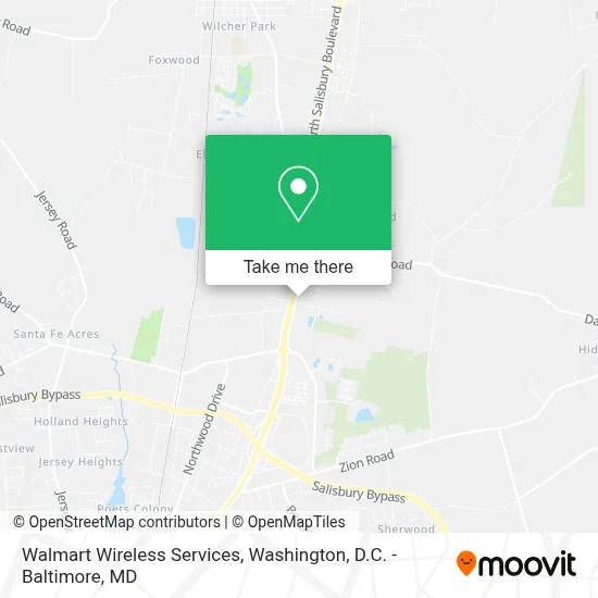 Walmart Wireless Services map