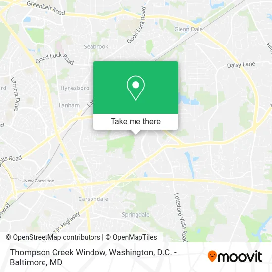 Thompson Creek Window map