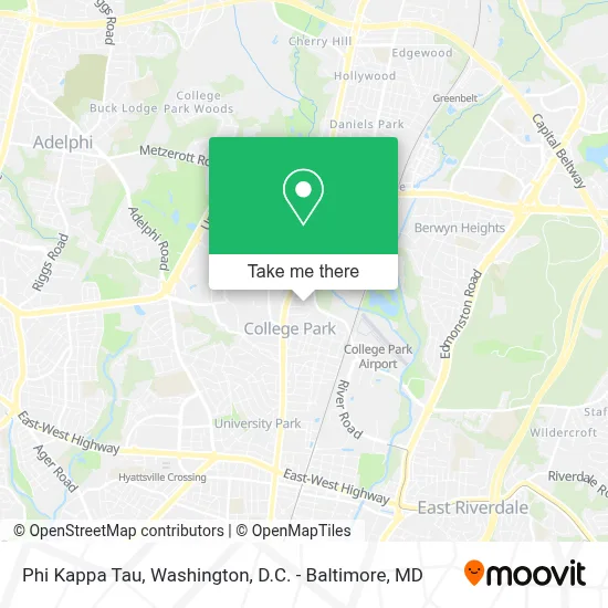 Phi Kappa Tau map