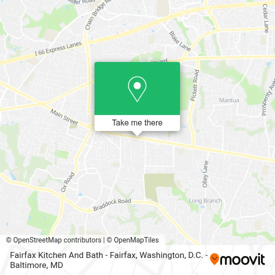 Fairfax Kitchen And Bath - Fairfax map