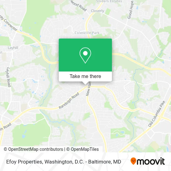 Efoy Properties map