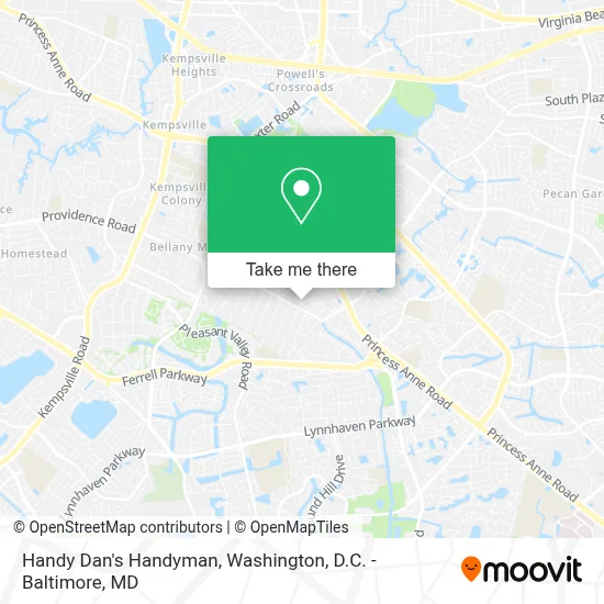Handy Dan's Handyman map
