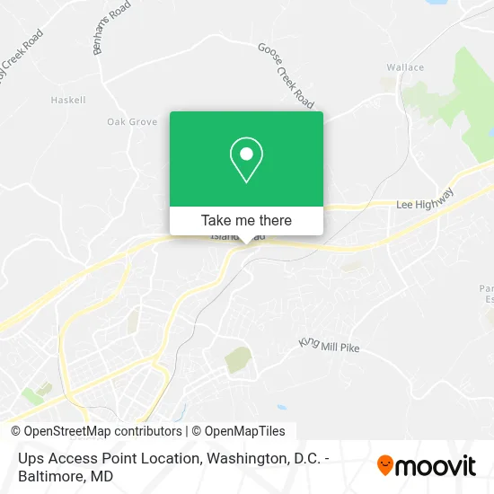 Ups Access Point Location map