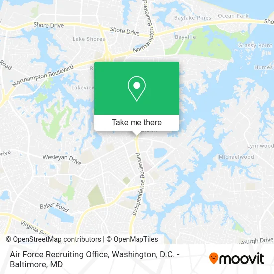 Air Force Recruiting Office map