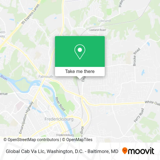 Global Cab Va Llc map
