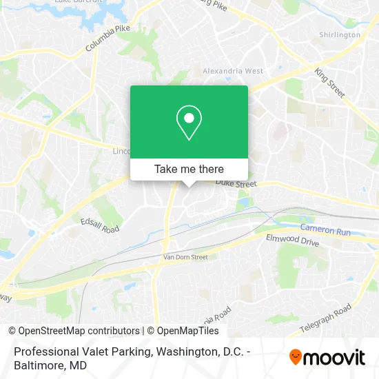 Professional Valet Parking map