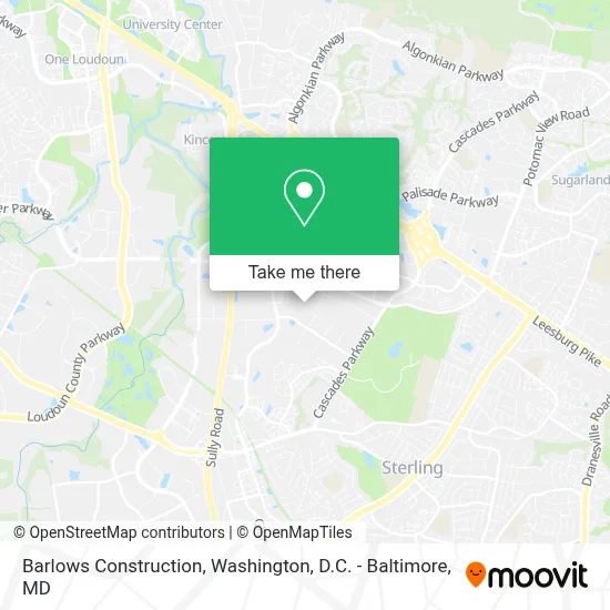 Barlows Construction map