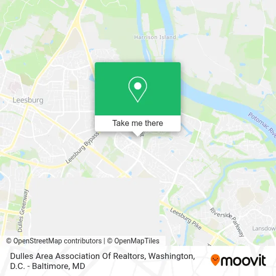 Dulles Area Association Of Realtors map